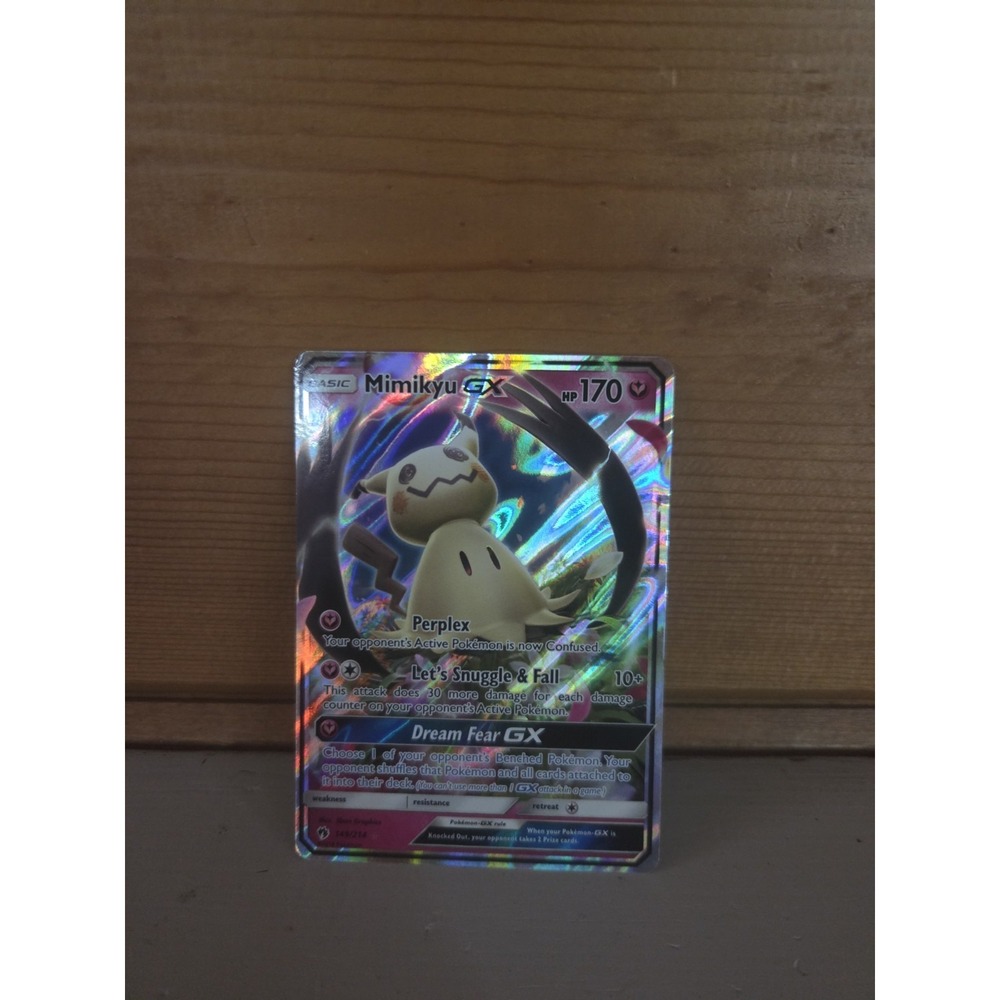 Mimikyu GX 149/214 - Sun & Moon Lost Thunder Holo Ultra Rare - Pokémon TCG